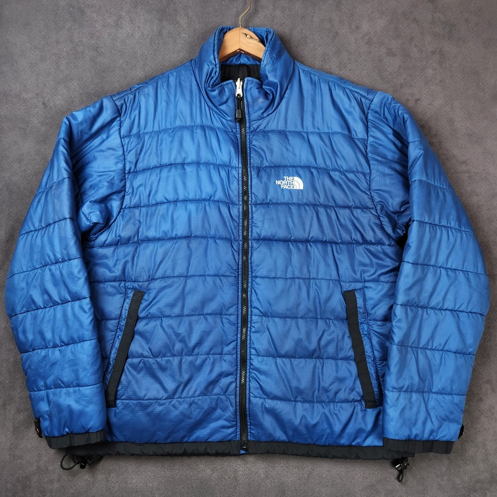 The North Face Cerro Torre Jacket Mens‎ XL Blue Puffer Packable Lightweight 90s